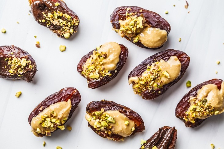 dates and peanute butter