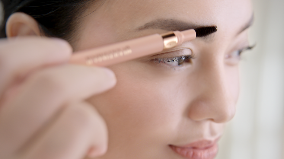 1. Trim it with an Eyebrow Brush